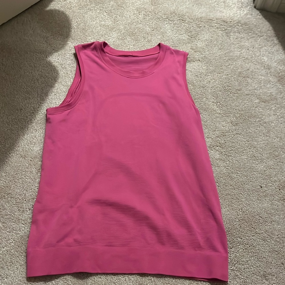 Sonic pink Lululemon loose fitted tank top